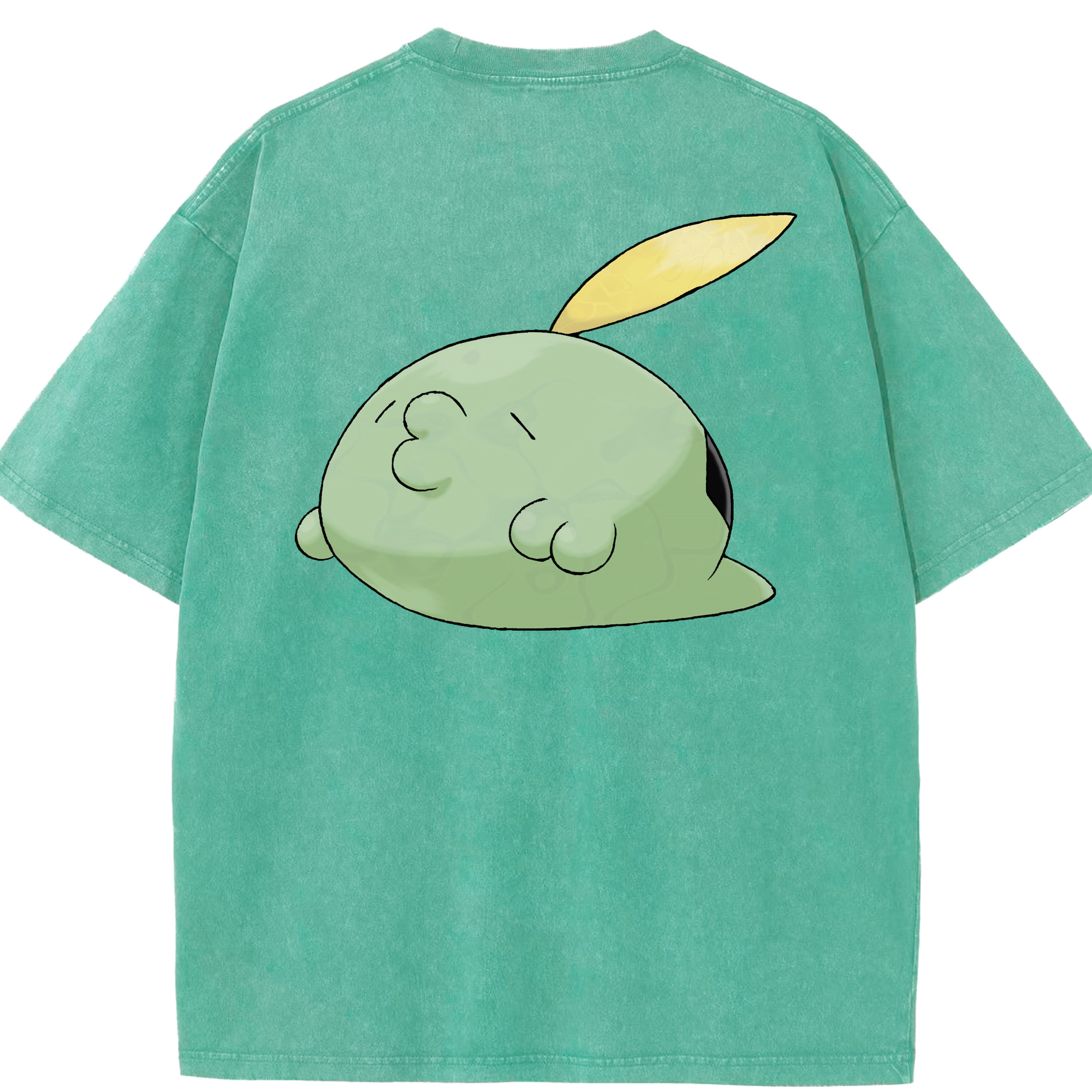 （画像用） ポケットモンスター Pokémon 綿100% ヴィンテージ風 半袖Tシャツ（背面プリント）